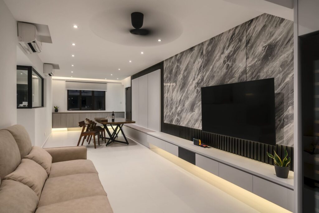 Modern Living Room Interior Design by Zenith Arc
