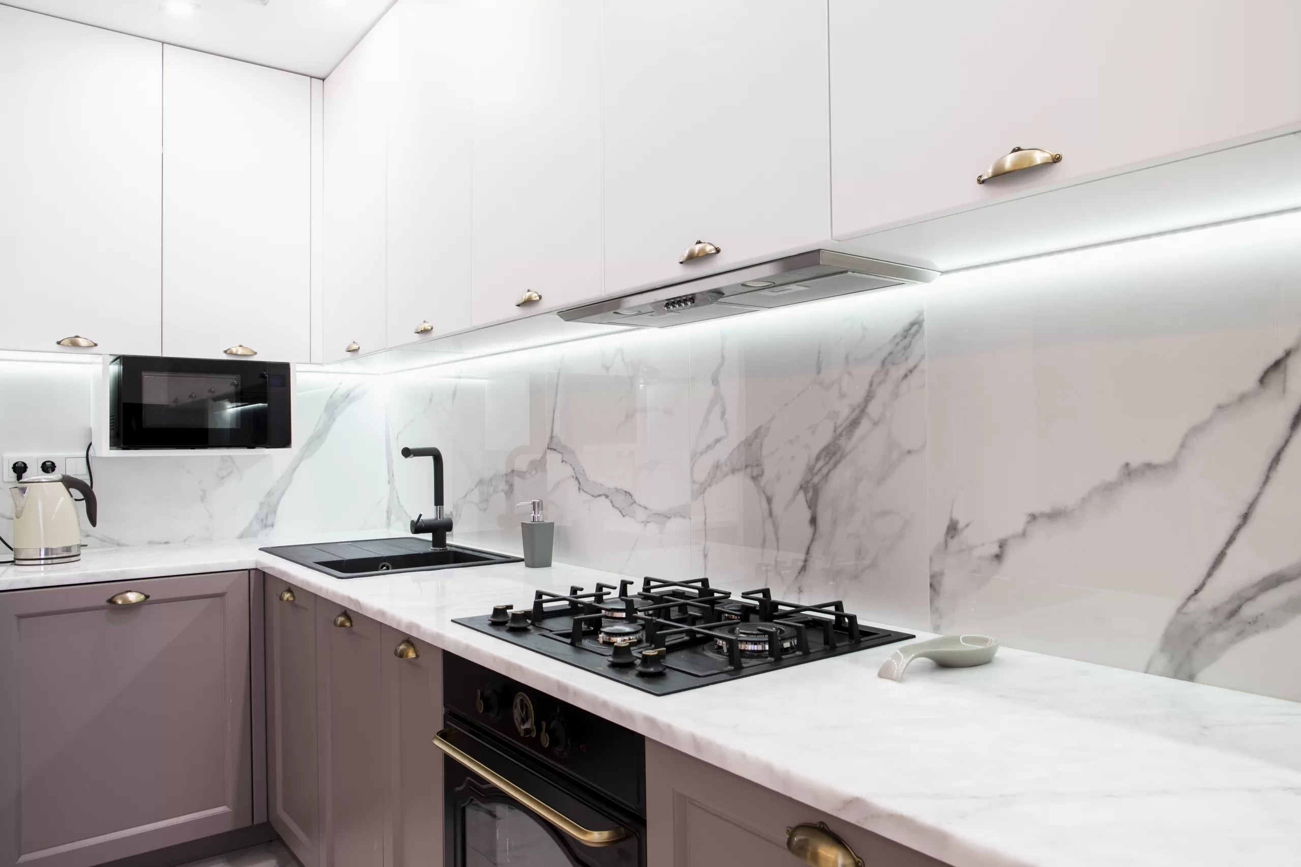Quartz Backsplash Kitchen