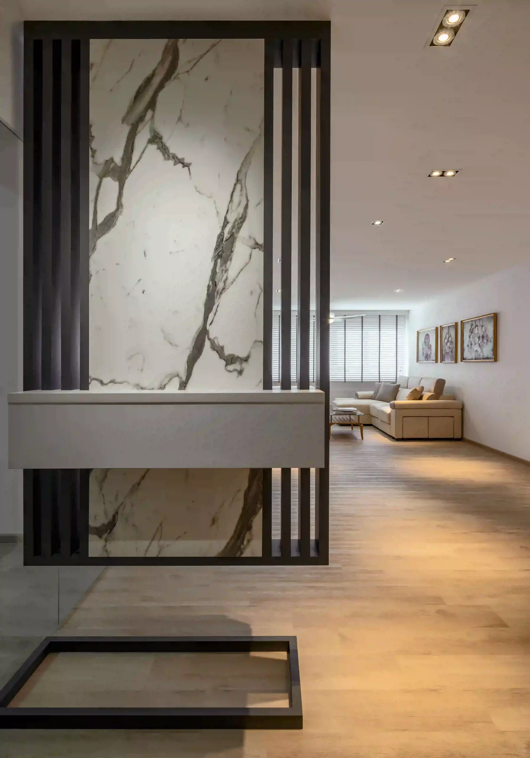 Contemporary entrance interior design at 602 Elias Road in Pasir Ris, Singapore