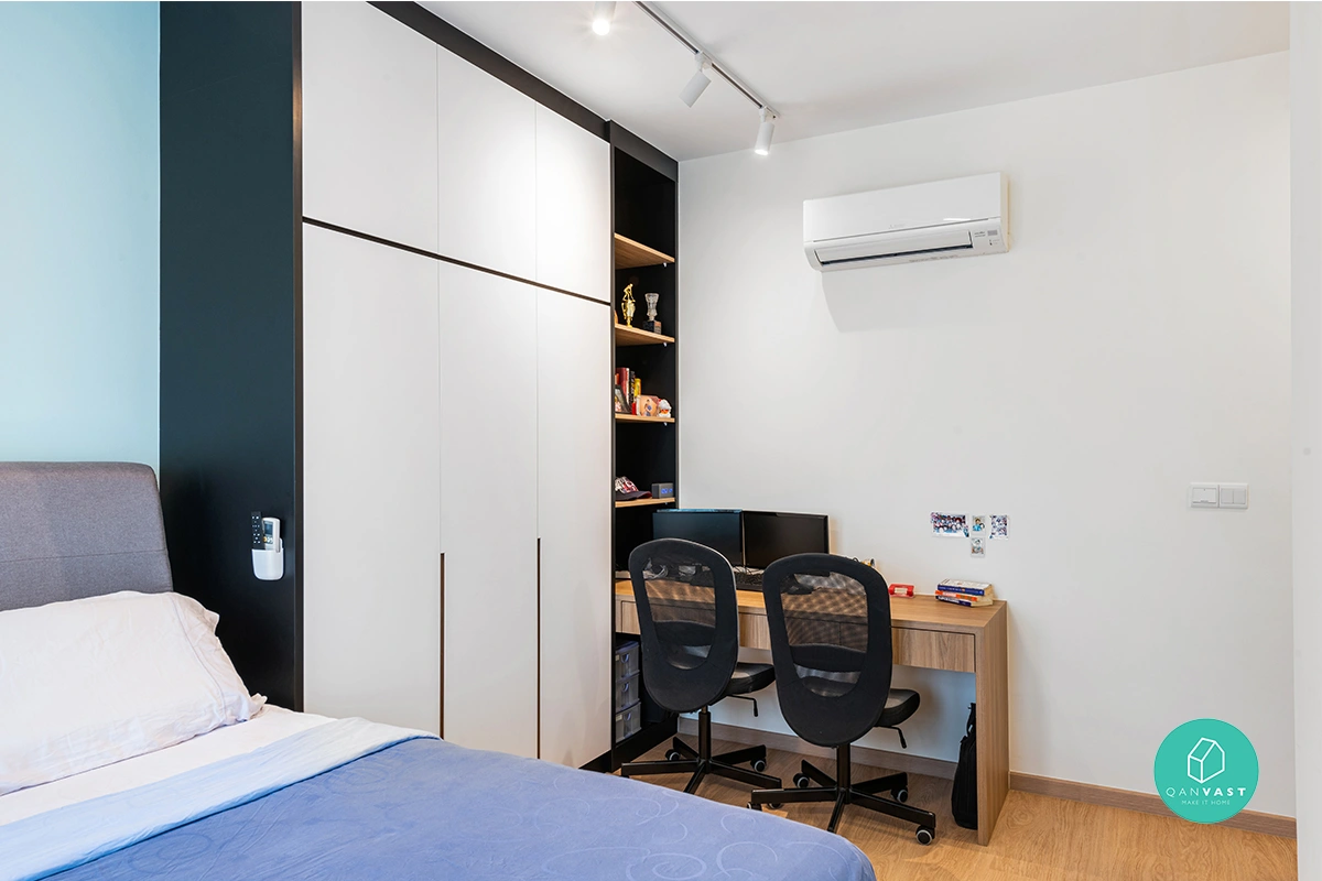 Modern Scandinavian bedroom and home office 101A Bidadari Park Drive