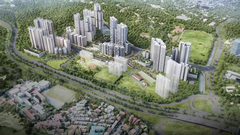 aerial perspective of mount pleasant